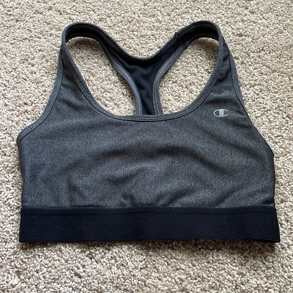 Grey Champion Medium support Sports bra size S
